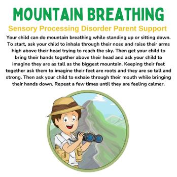 little both next to a mountain mountain breathing mindful activities for children