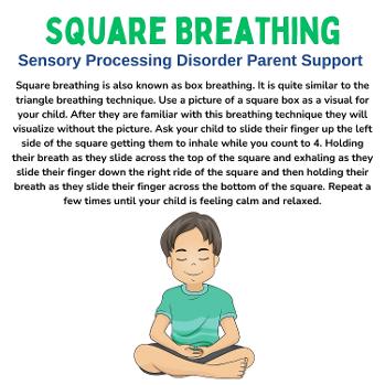 little child a boy in green shirt meditating doing yoga or mindful activity square breathing mindful activities for children