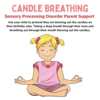 little girl with blond hair and pink short being mindful candle breathing mindful activities for children