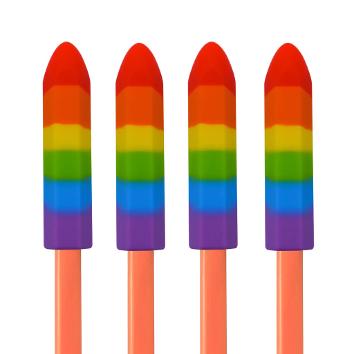 Munchables Crystal Pencil Toppers (Set of 4) Munchables Crystal Chewable Pencil Toppers
