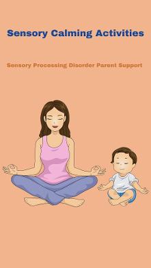 mom meditating with child mindful breathing activities Sensory Calming Activities 