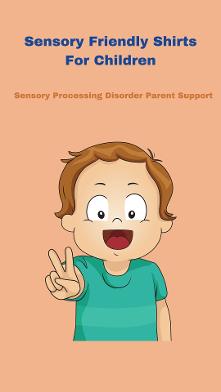 little boy with sensory processing wearing sensory friendly shirt Sensory Friendly Shirts For Children  