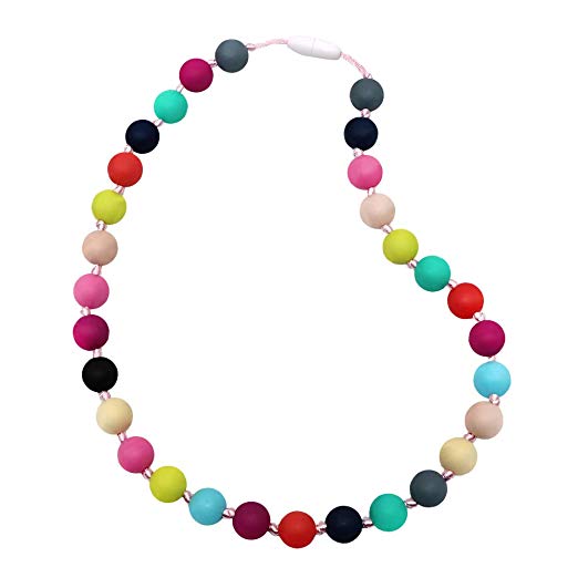 Baby Kids Anti Autism ADHD Biting Sensory Toys Necklace Safely Chew Teething 