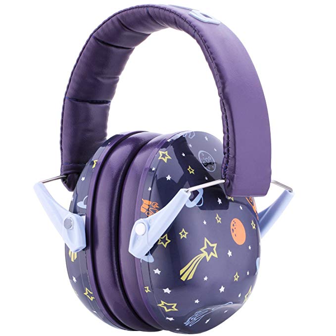 Hearing Protection Ear Defenders Earmuffs for Kids Toddlers Children Purple 