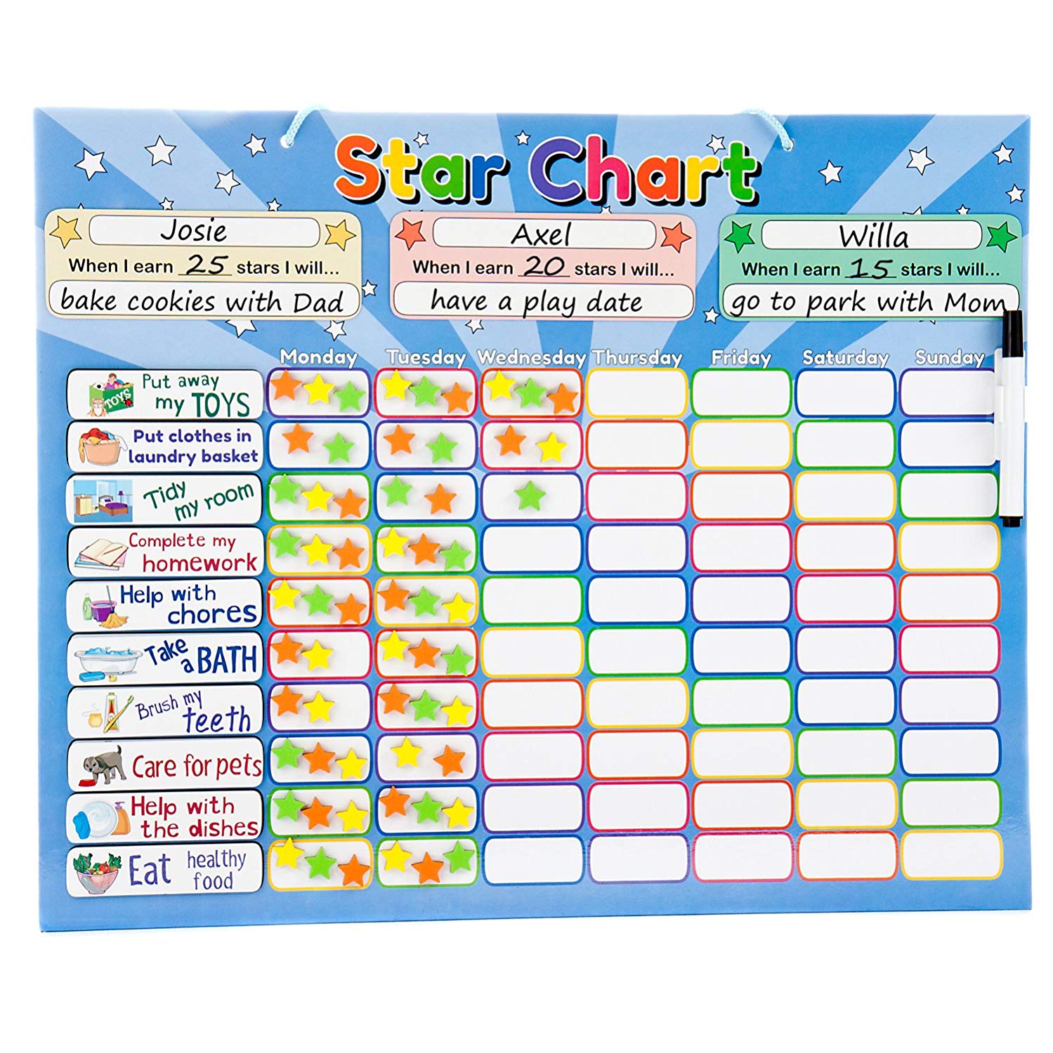 Older childs reward chart Incentives/goals/school sen My Responsibility Chart 