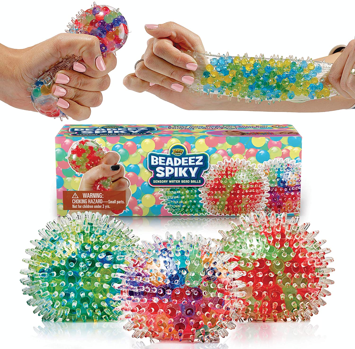 Set of 3 Balloon Ball Sensory Toys Reusable Fidget Stress Sensory Autism 