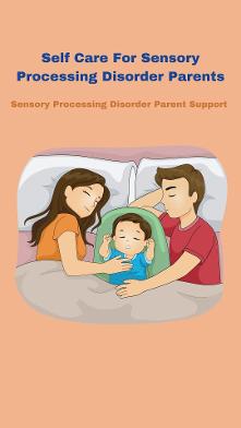 2 parents resting and sleeping in bed Self Care For Sensory Processing Disorder Parents 