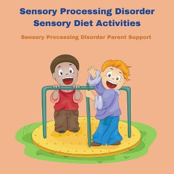 Sensory Diet Activities For Children Who Have Sensory Processing Disorder  2 boys playing on merry go round sensory activities for their sensory diet 