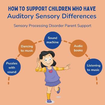 little girl doing Sensory Diet Auditory Activities sensory processing disorder 