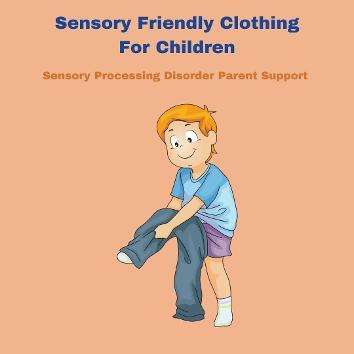 boy with sensory processing disorder outting on sensory friendly pants Sensory Friendly Clothing For Children with Sensory Processing Disorder 