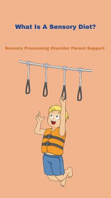 little boy hanging on playground equipment what is a sensory diet sensory processing disorder child 