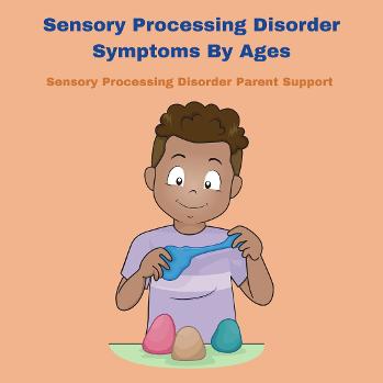 child with sensory processing disorder playing with sensory play dough Sensory Processing Disorder Symptoms By Ages  