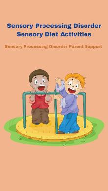 two children with sensory processing disorder filling sensory diet on merry go round Sensory Processing Disorder Sensory Diet Activities