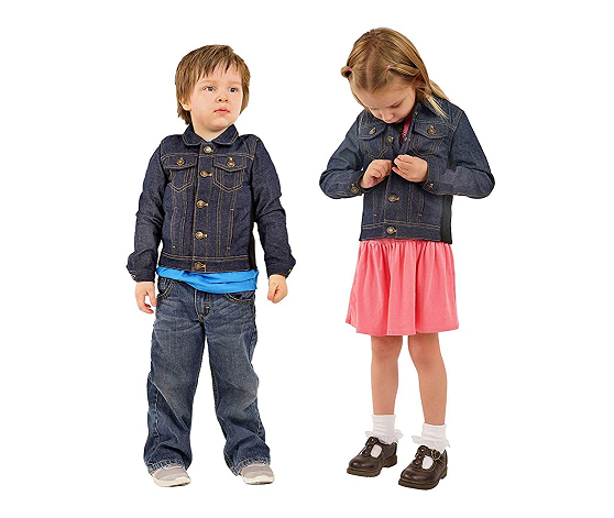 Fun and Function's Denim Weighted Vest for Kids Size Medium Weights Included 