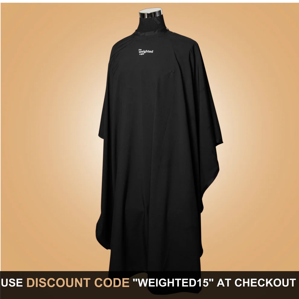 the weighted cape weighted cape hairstylist hairdressing barber cape  