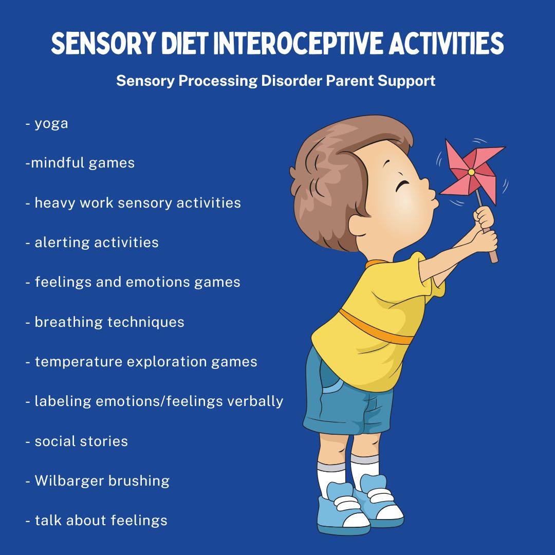 Sensory Diet Interoceptive Activities Sensory Processing Disorder