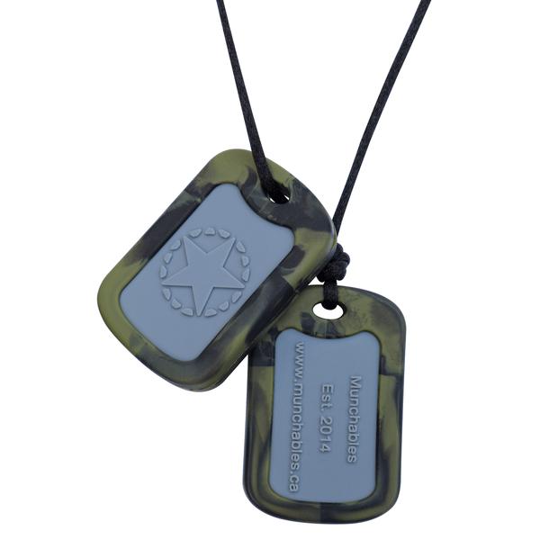 Munchables Chewelry Oral Motor Dog Tags Chew Pendant Sensory Necklace