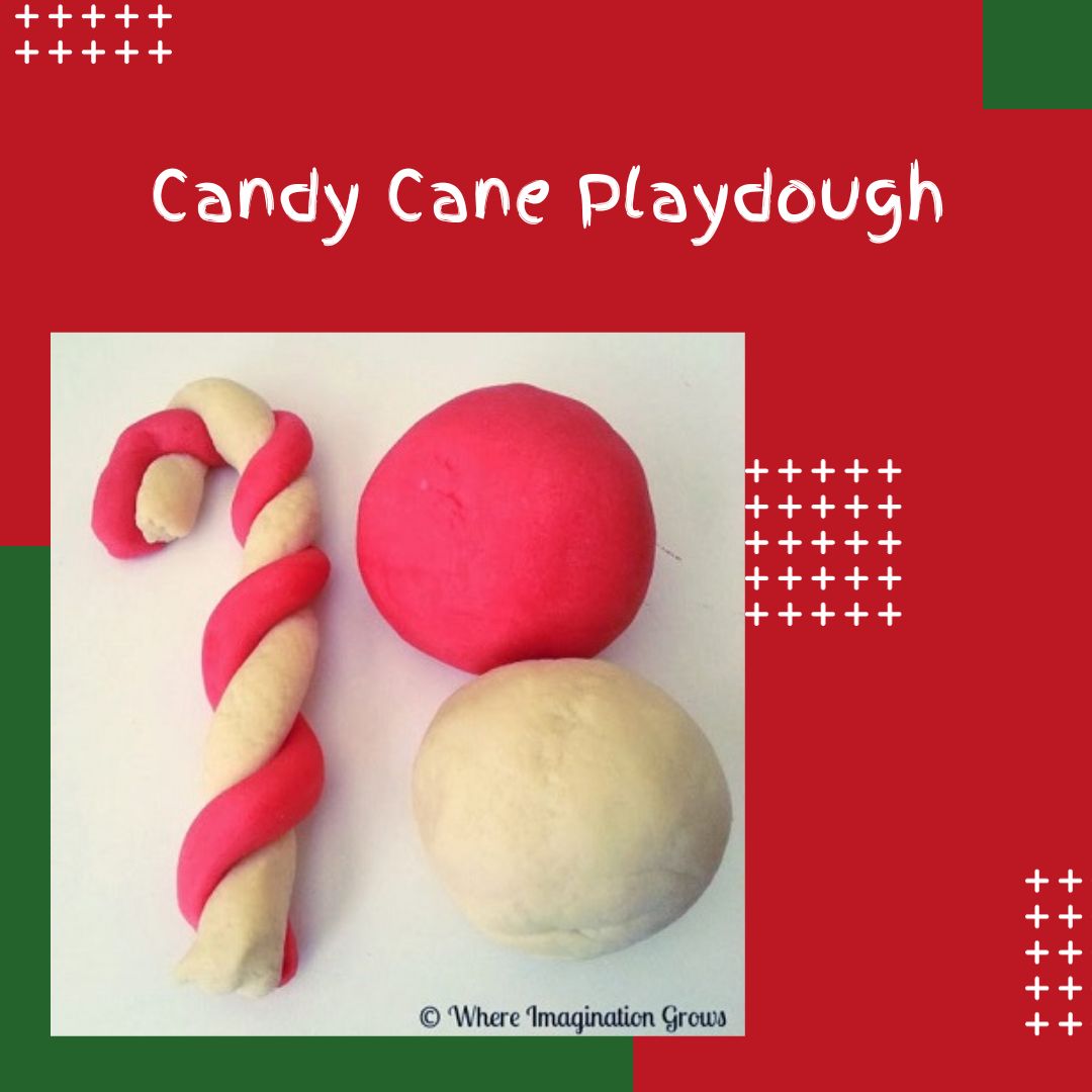 Candy Cane Scented Playdough Sensory Processing Disorder Sensory Differences Autism sensory diet sensory activities sensory Christmas activities  sensory play