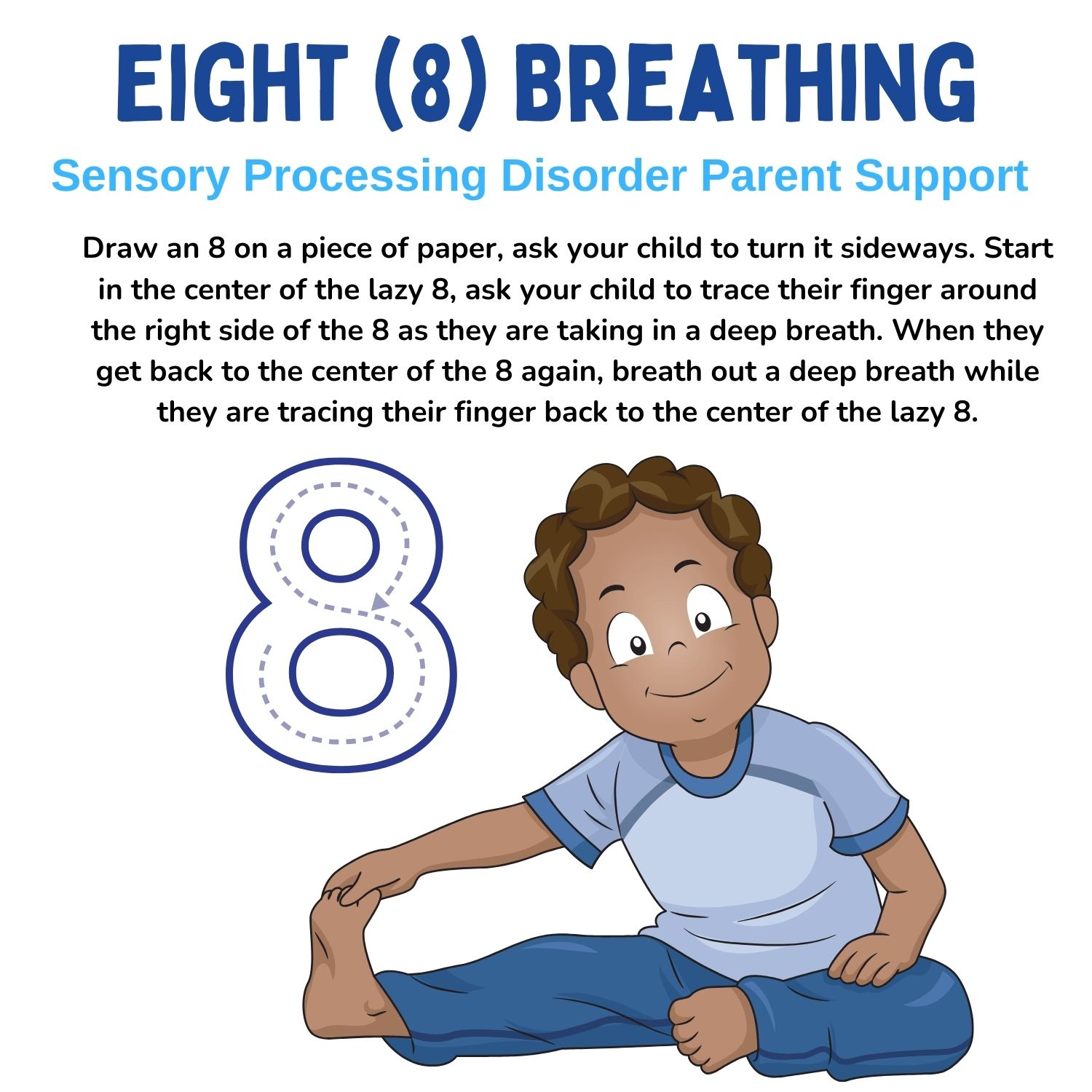 boy child sitting doing yoga and being mindful eight 8 breathing mindful activities for children