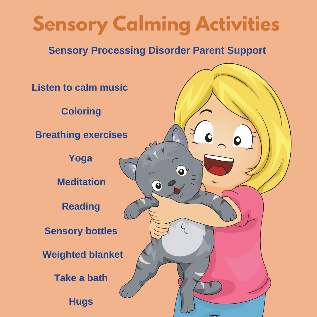 Sensory calming activities Signs of Dysregulation Sensory Processing Disorder Self Regulation Emotional Regulation