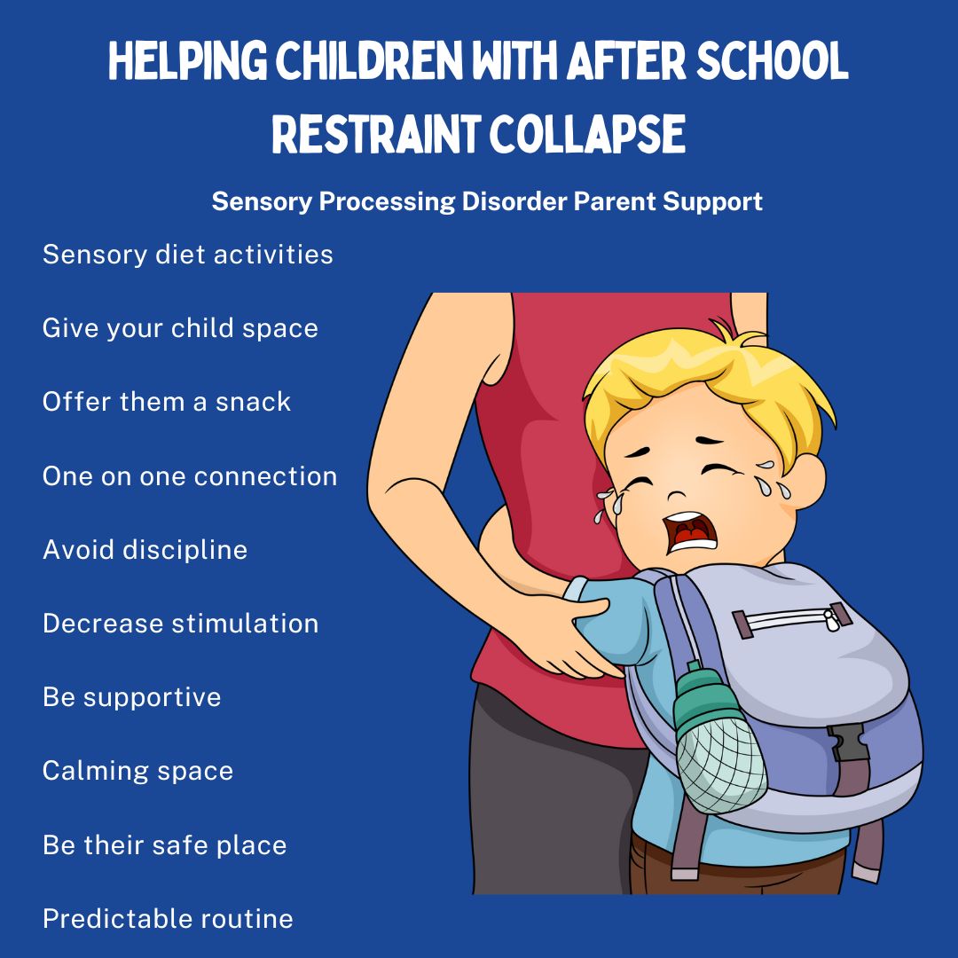 Helping Children With After School Restraint Collapse sensory processing disorder