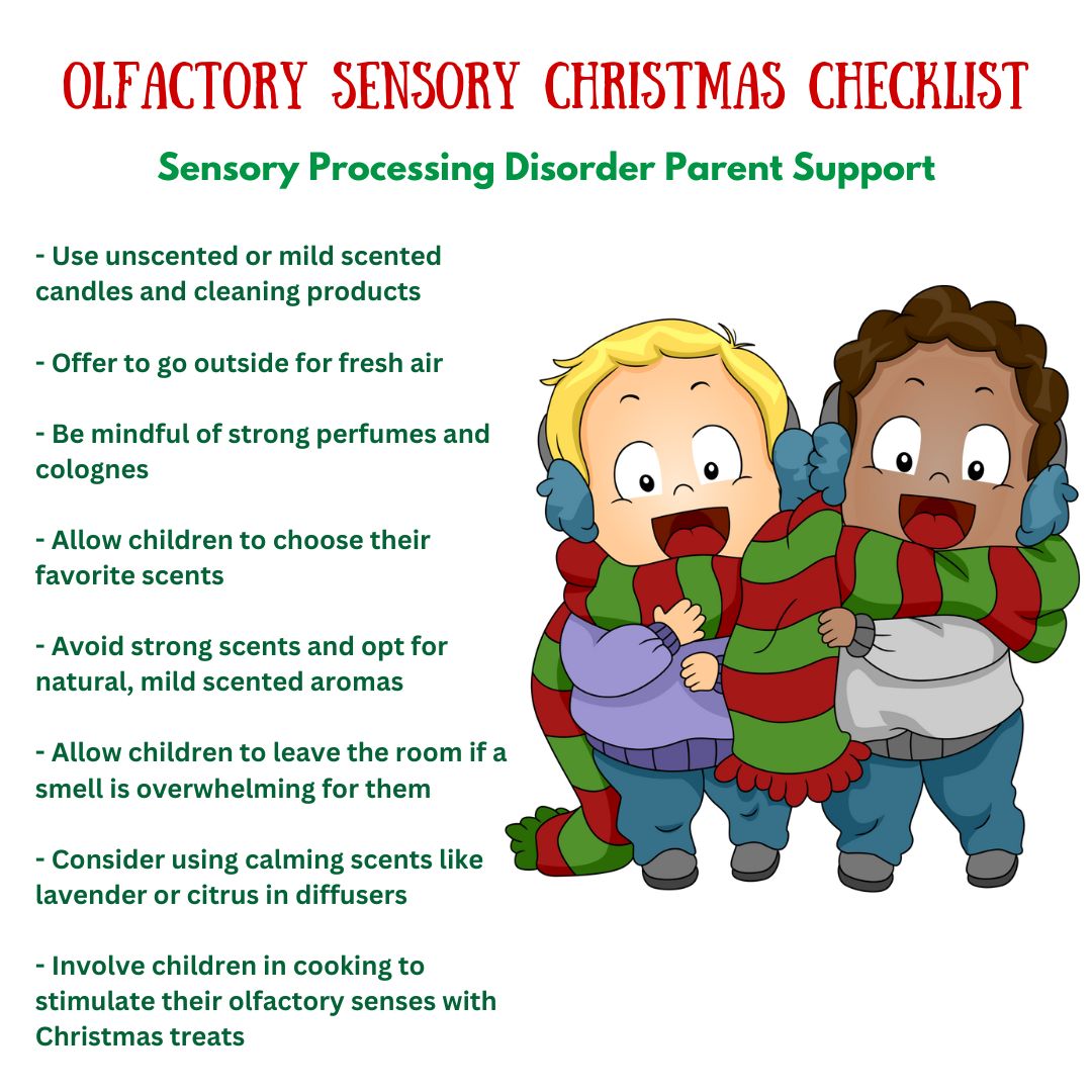 Olfactory Sensory Christmas Checklist Sensory Processing Disorder Parent Support