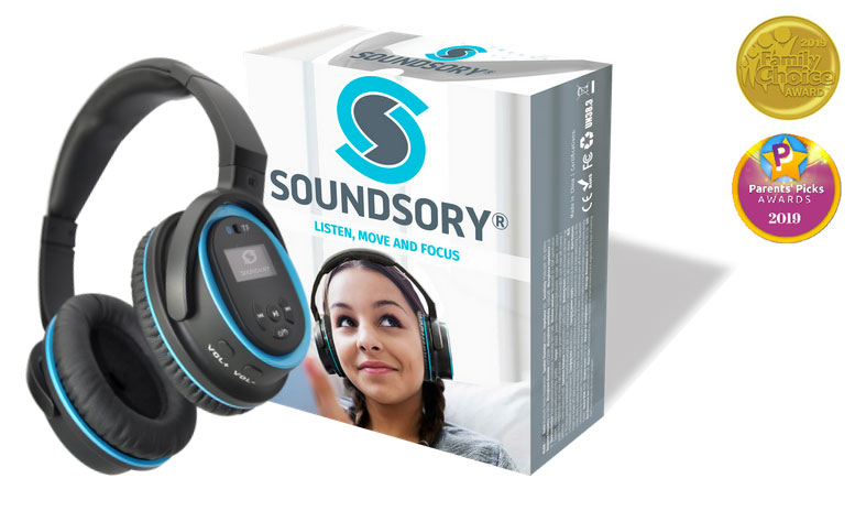 SOUNDSORY® headphones, a multi-sensory home based program
