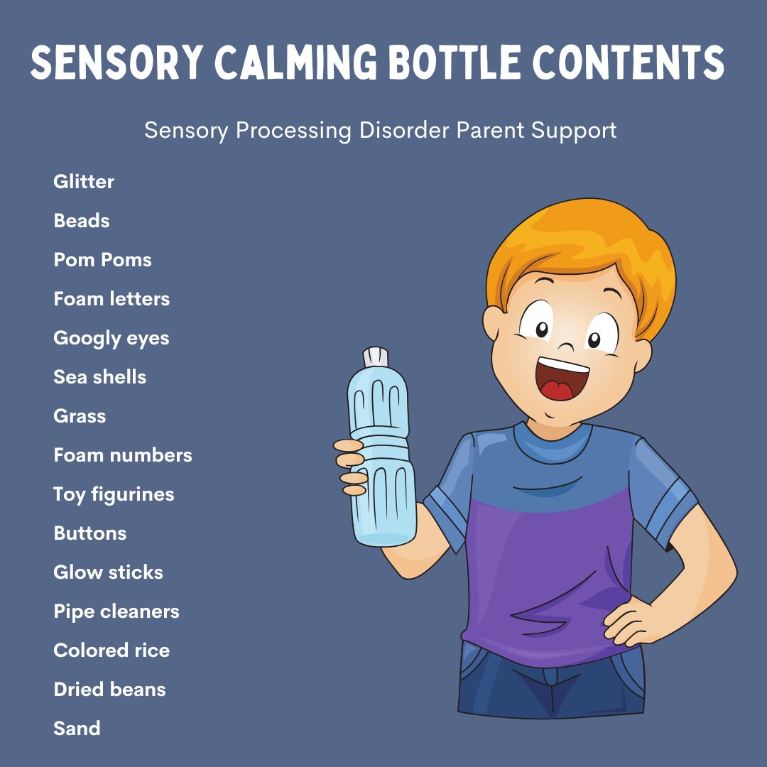 Sensory Calming Bottle Contents sensory bottles zen nottle sensory calming bottles sensory processing disorder