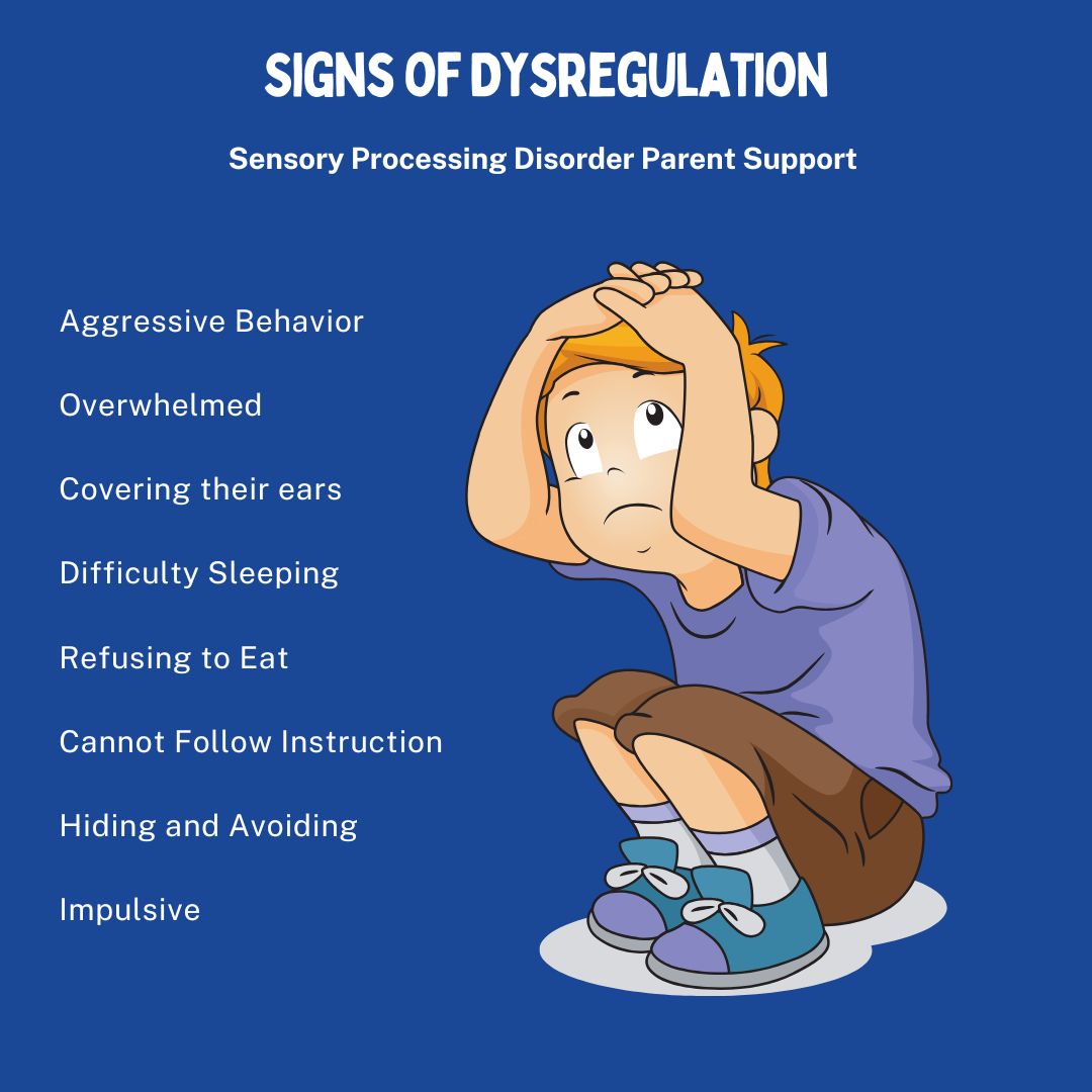 Signs of Dysregulation Sensory Processing Disorder Self Regulation Emotional Regulation