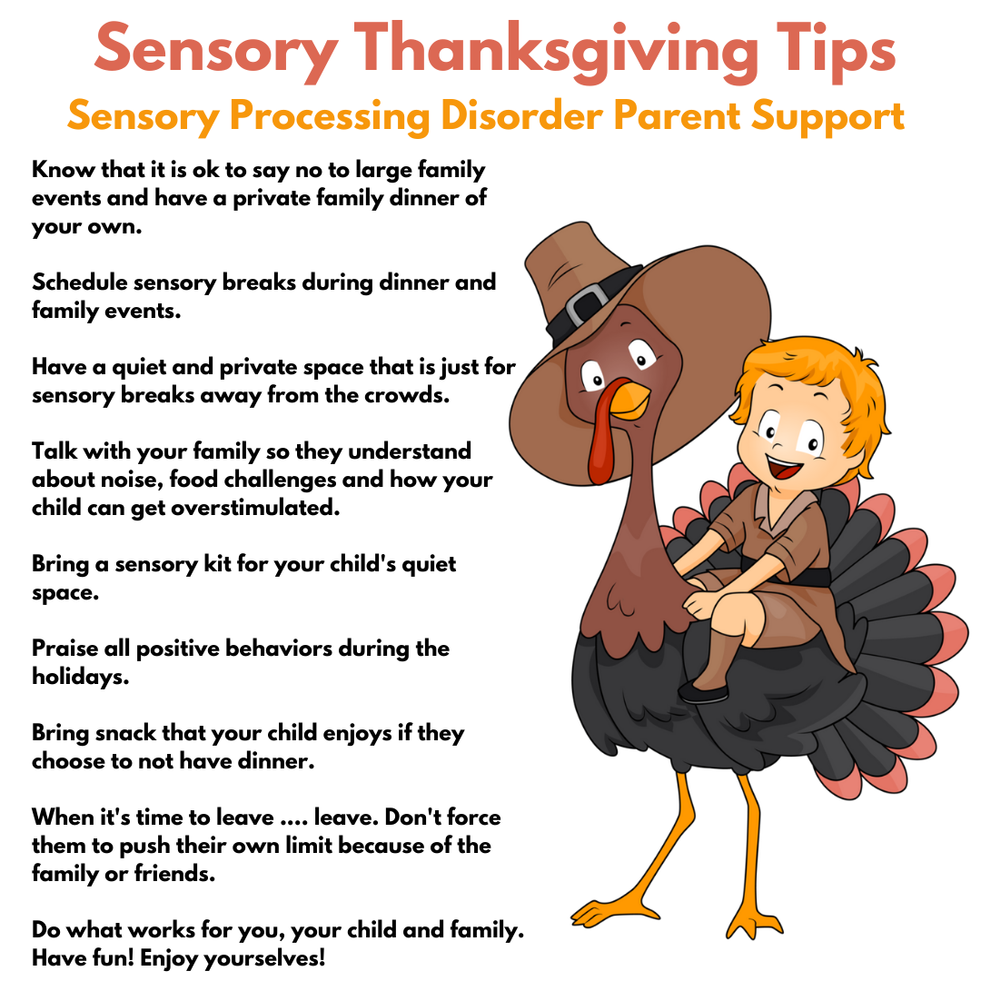 Sensory Thanksgiving Tips  Sensory Processing Disorder sensory ideas for thanksgiving