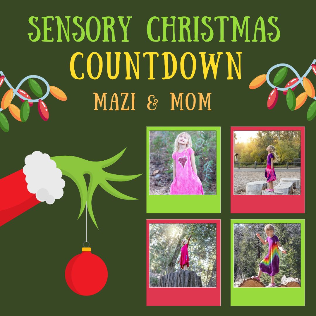 Sensory Christmas COUNTDOWN Mazi & Mom Sensory Processing Disorder Parent Support Holidays Gift Ideas Christmas