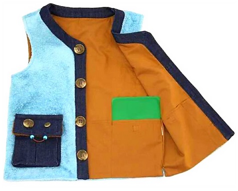 Kozie Clothes Unisex Children's Denim Sensory Weighted Vest