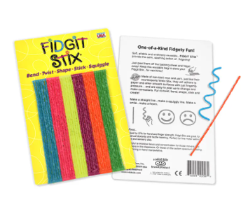 Wikki Stix Fidgit Stix A fun, simple and colorful presentation just for those who need some hands-on fidget therapy