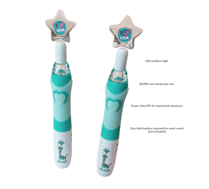 Have you heard of the Sensory Calming Wands (handheld vibrations) for kids? They are helping parents/children w/transitions, re-regulation, and just times when caregiver needs a break but sensory input is needed.