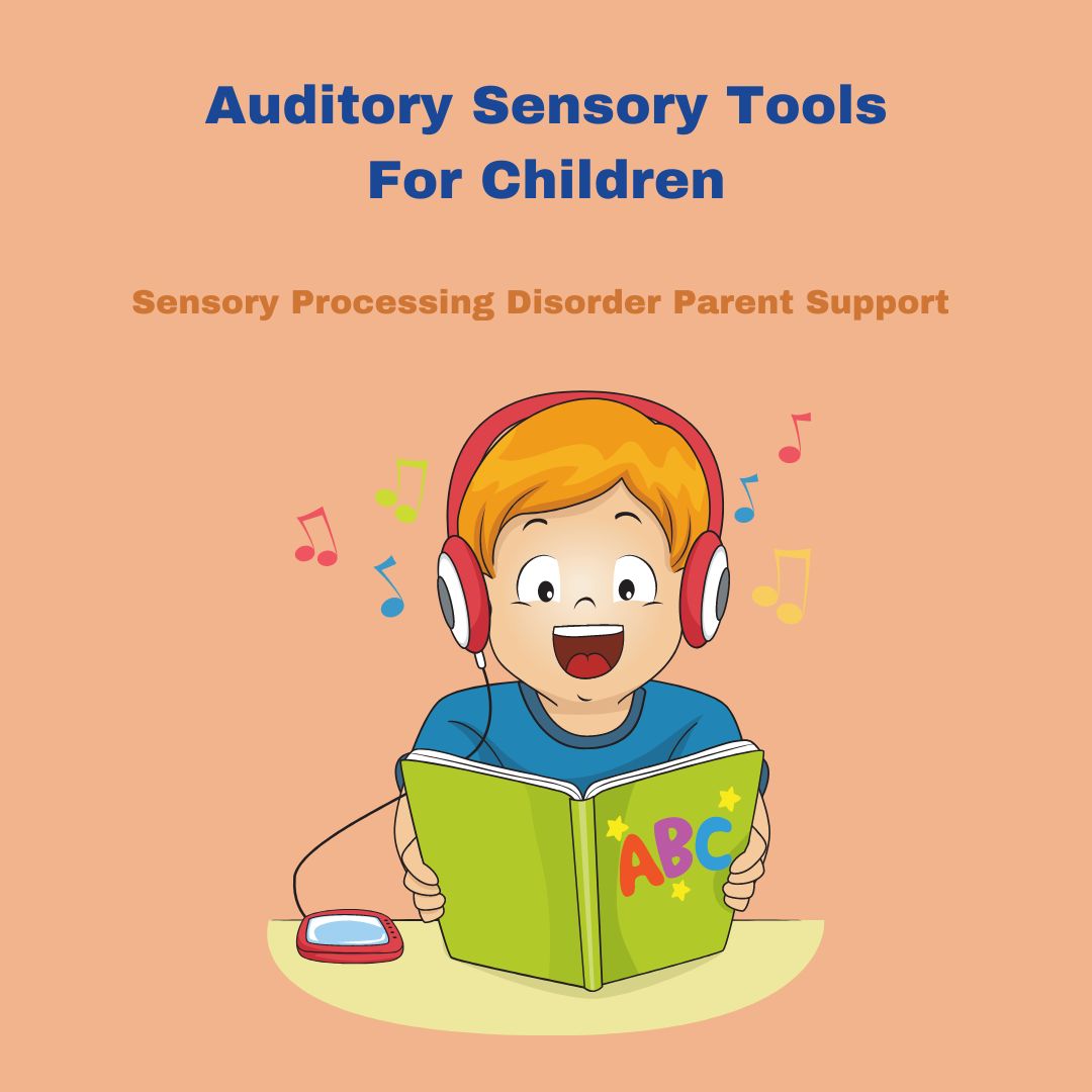 child with sensory processing disorder listening to a audible book Sensory Diet Auditory Therapy Toys For Children