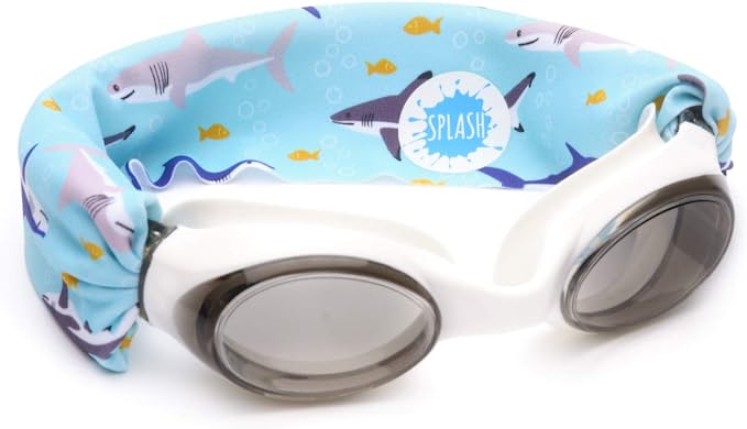 Splash Swim Goggles with Fabric Strap - Blues & Greens Collection