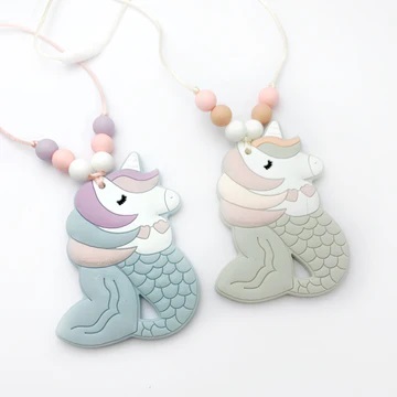 mermicorn mermaid unicorn chewelry chew bead sensory necklace chewelry