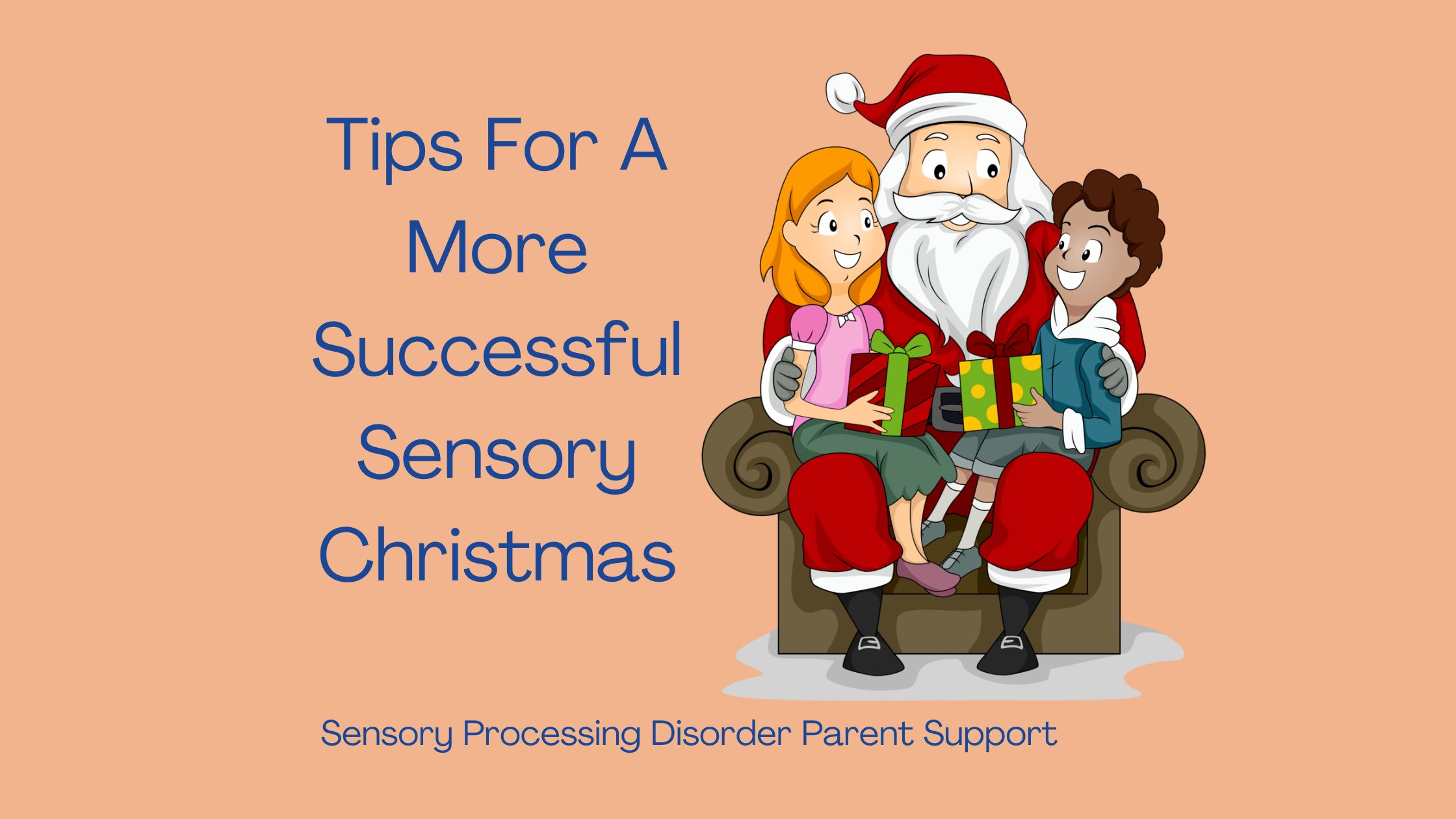 Christmas reindeer  with Christmas lights on Tips For A More Successful Sensory Christmas