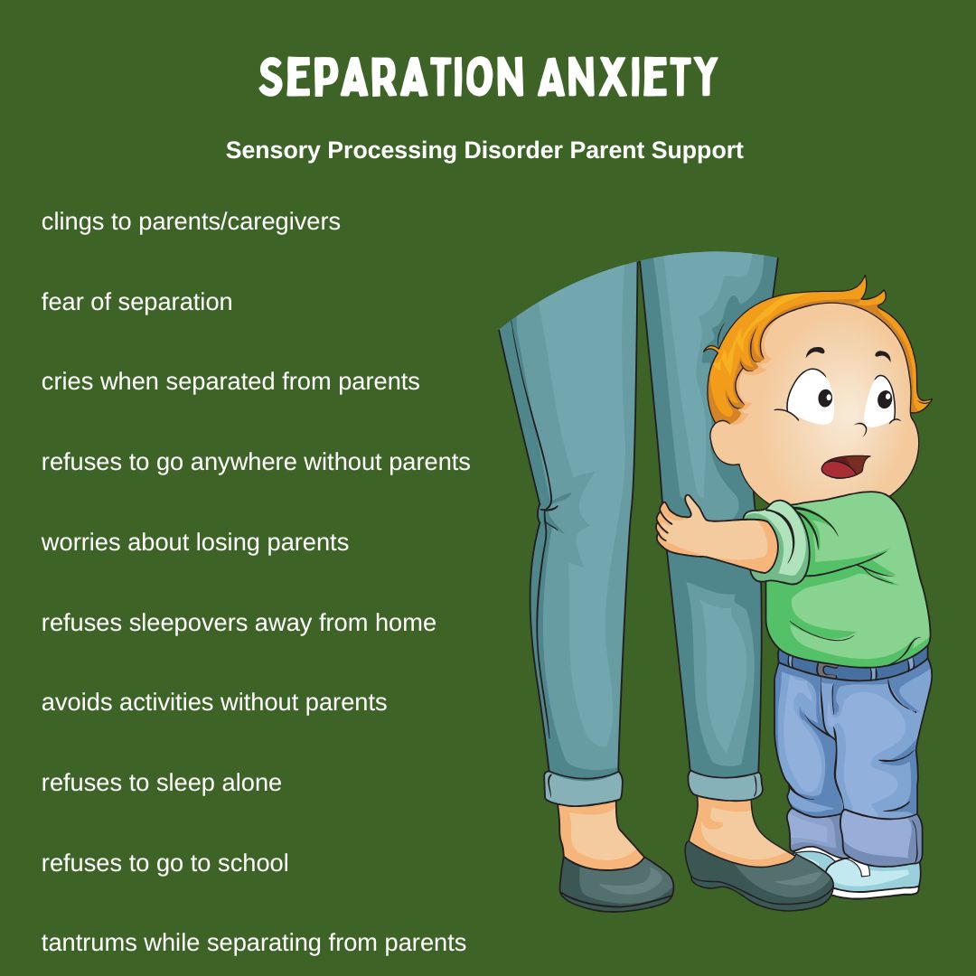 child scared holding onto parent Separation Anxiety