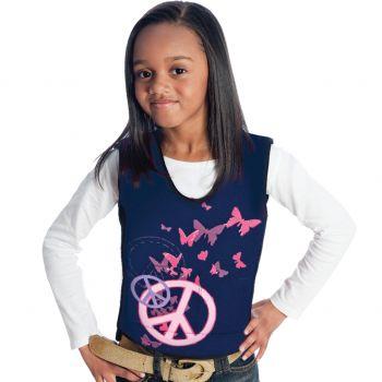 Fun and Function - Peace Sign Weighted Compression Vest for Kids & Adults - Calming Weighted Vest for Kids with Sensory Issues - Compression & Kids Weighted Vest