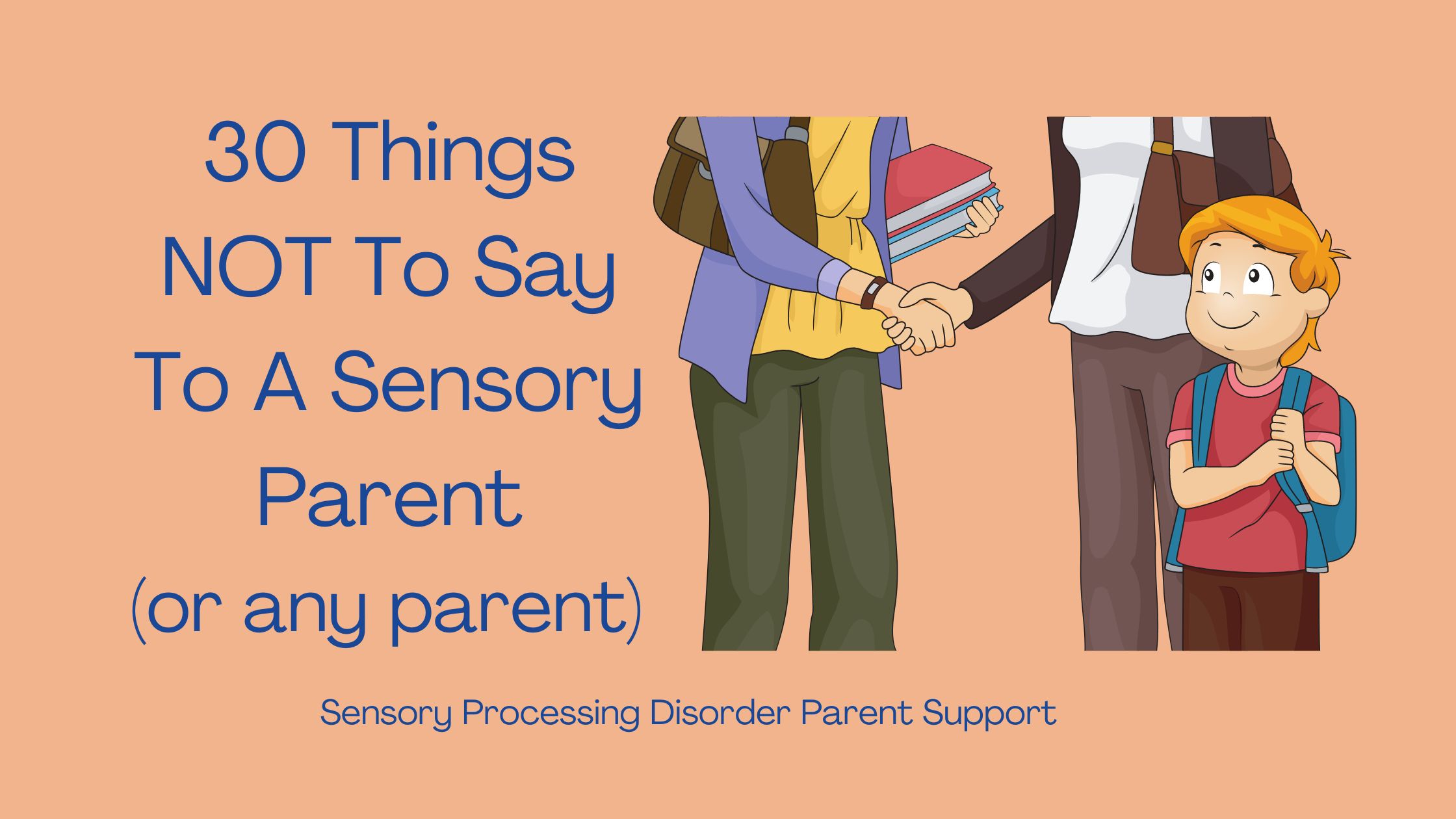 parent of a child who has sensory processing disorder talking to another parent 30 Things NOT To Say To A Sensory Parent  (or any parent)