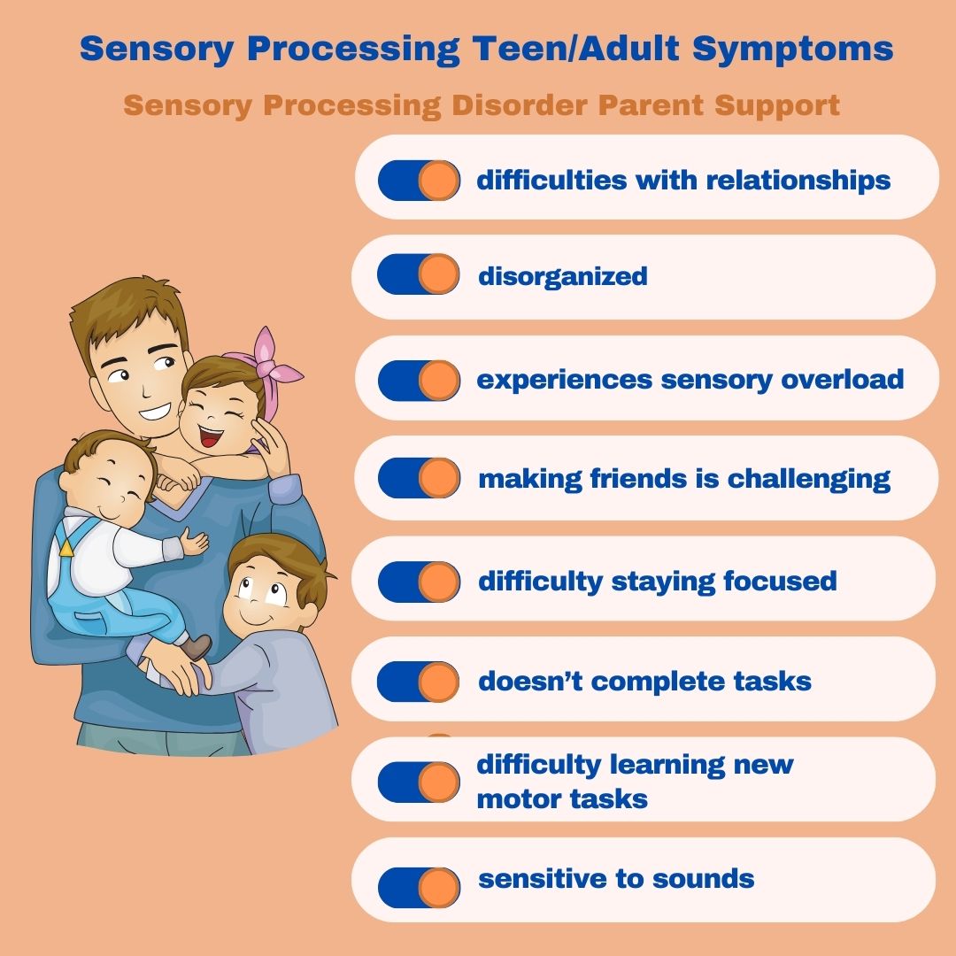 Sensory Processing Disorder Symptoms Checklist Sensory Processing Teen Adult Symptoms