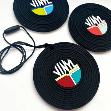 Vinyl Record Player Oral Sensory Necklace 