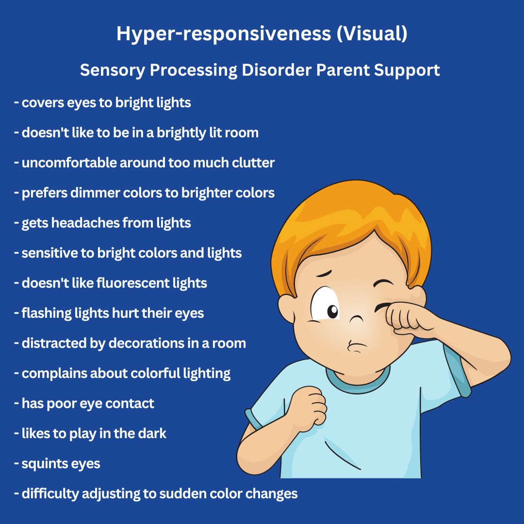 Sensory Processing Disorder Symptoms Checklist Hyper-responsiveness (Visual) Sensory Processing Disorder Symptoms Checklist sensory checklist sensory symptoms checklist sensory processing symptoms sensory symptoms checklist sensory processing disorder checklist  SPD checklist SPD symptoms