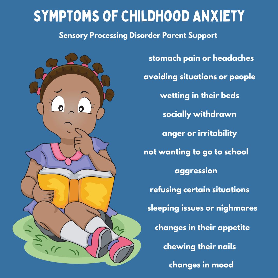 Symptoms Of Childhood Anxiety sensory processing disorder parent support 