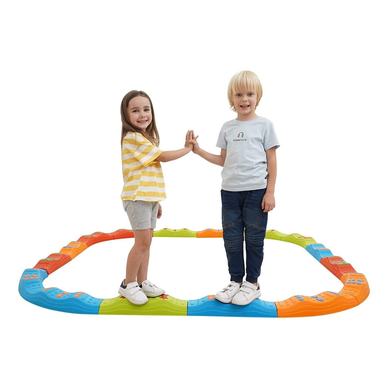 20-Piece Stepping Stones for Kids, Indoor and Outdoor Gross motor tools Sensory gross motor skills