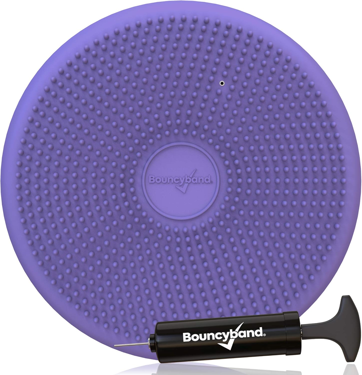 Wiggle Seat – Purple, 13” D – Large Sensory Cushion for Kids Ages 6-18+ – Promotes Active Learning, Improves Student Productivity, Includes Easy-Inflation Pump