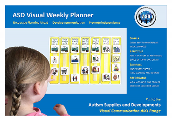 Autism Supplies & Developments Plastic Visual Weekly Planner