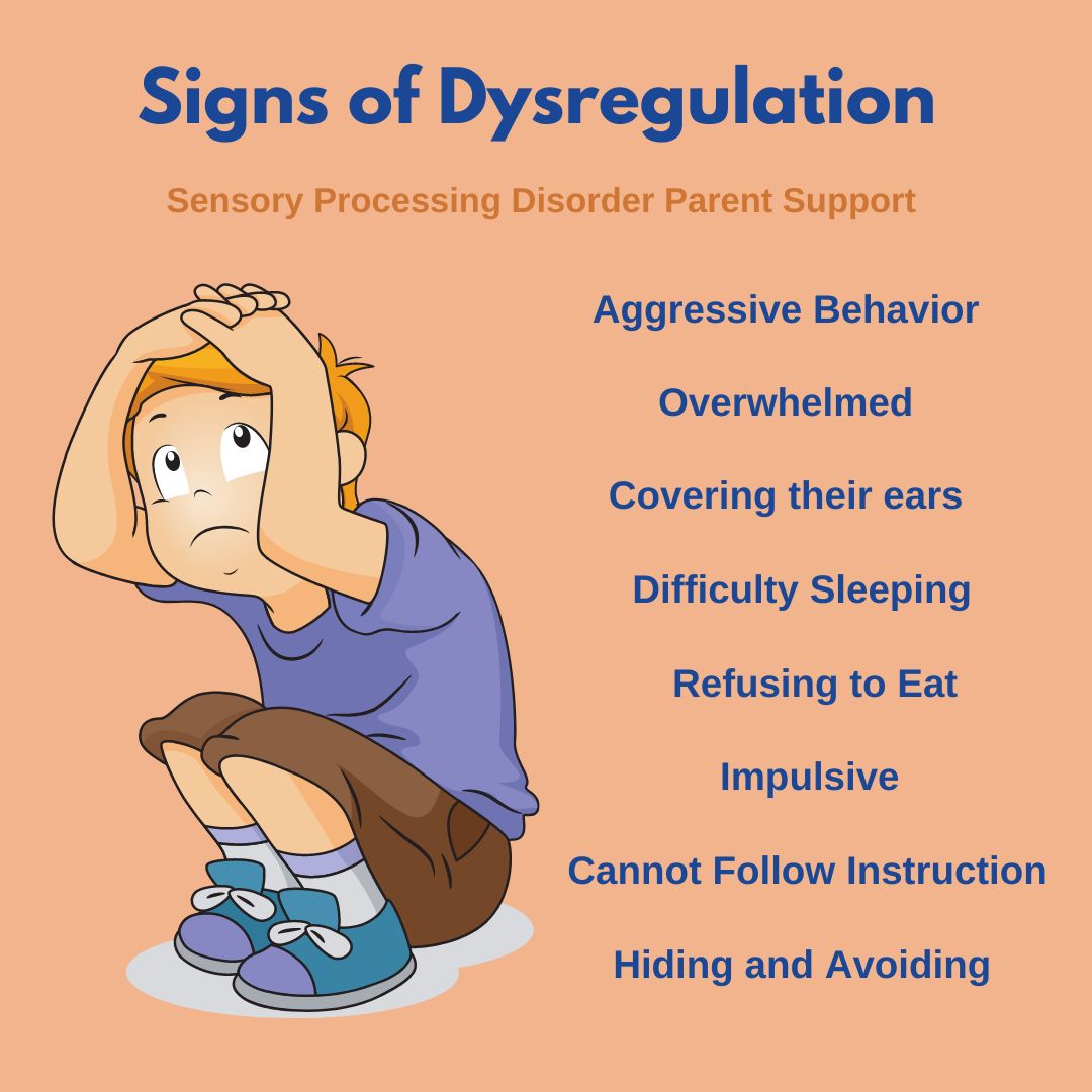 Signs of Dysregulation Sensory Processing Disorder Self Regulation Emotional Regulation