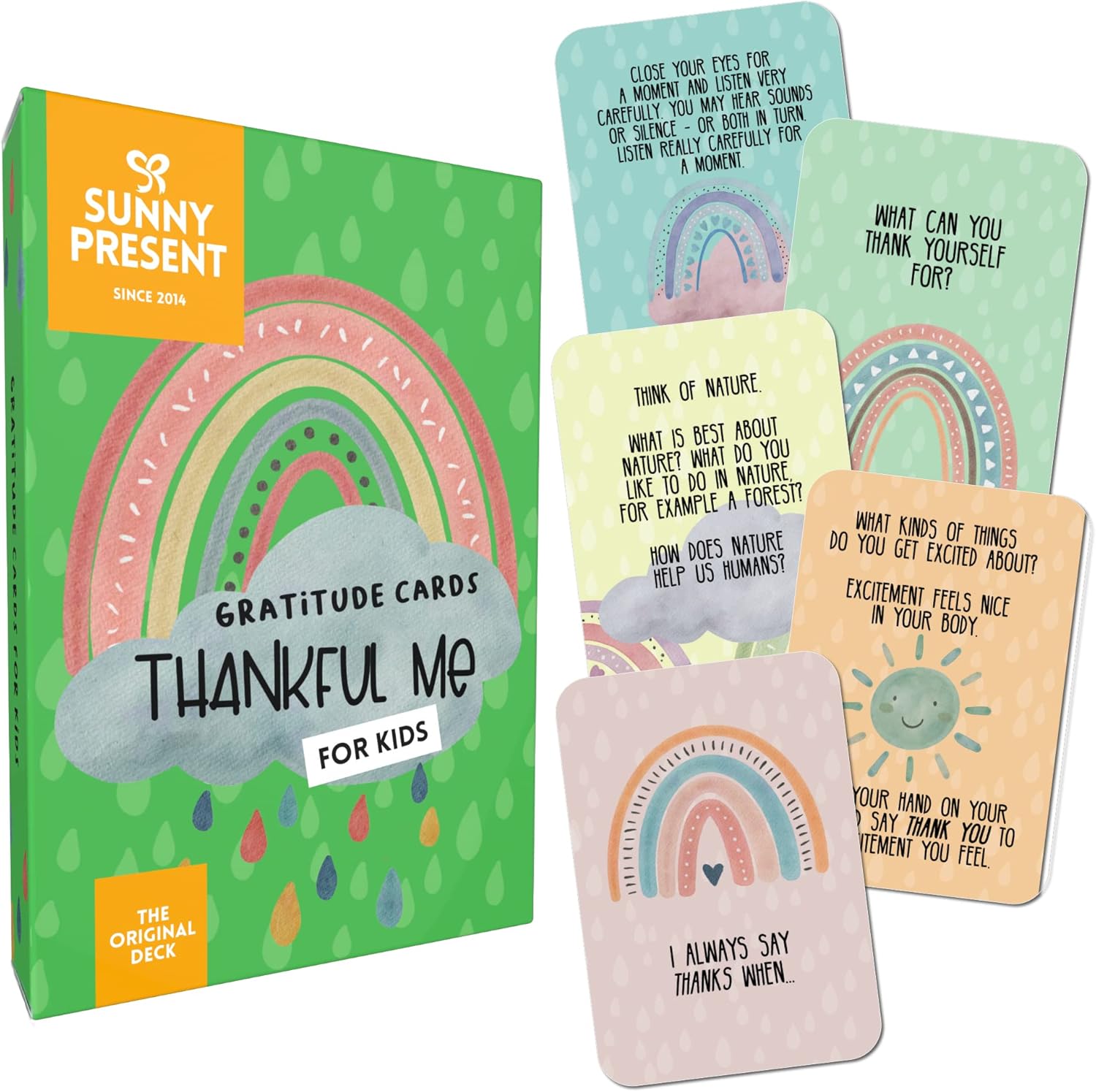 Thankful Me - Gratitude Cards for Kids - Mindful Play and Conversation for Children to Celebrate Life, Inspire Appreciation, Build Resilience